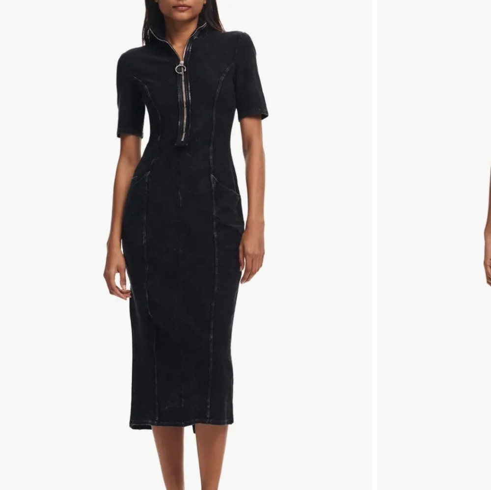 Desigual Short Sleeve Midi Dress